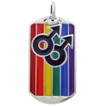 Double Male Rainbow Necklace